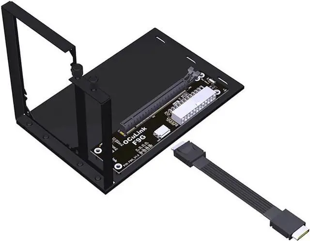 Main image of JMT Upgraded ADT-F9G-BK7 PCIe X16 to OcuLink SFF-8612 Docking Station PCIe4.0 64Gbps External Graphics Extension Card (F9G-BK7-K9934A 50cm)