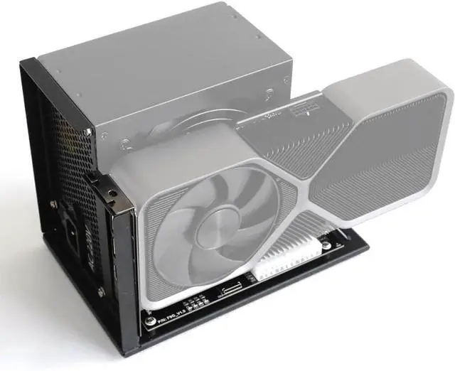 Alt view image 2 of 7 - JMT Upgraded ADT-F9G-BK7 PCIe X16 to OcuLink SFF-8612 Docking Station PCIe4.0 64Gbps External Graphics Extension Card (F9G-BK7-K9934A 50cm)