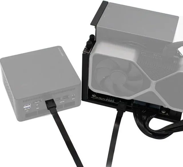 Alt view image 4 of 7 - JMT Upgraded ADT-F9G-BK7 PCIe X16 to OcuLink SFF-8612 Docking Station PCIe4.0 64Gbps External Graphics Extension Card (F9G-BK7-K9934A 50cm)