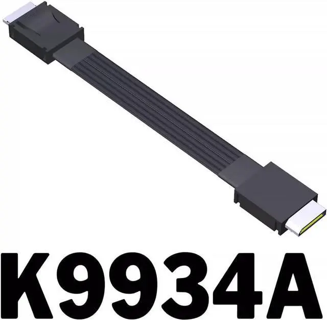 Alt view image 6 of 7 - JMT Upgraded ADT-F9G-BK7 PCIe X16 to OcuLink SFF-8612 Docking Station PCIe4.0 64Gbps External Graphics Extension Card (F9G-BK7-K9934A 50cm)