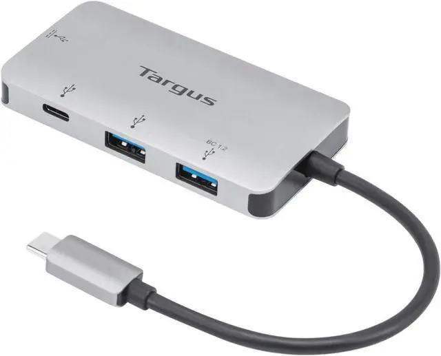 Main image of Targus USB-C Multi-Port Hub with 2X USB-A and 2X USB-C Ports with 100W PD Pass-Thru, Gray (ACH228EU)