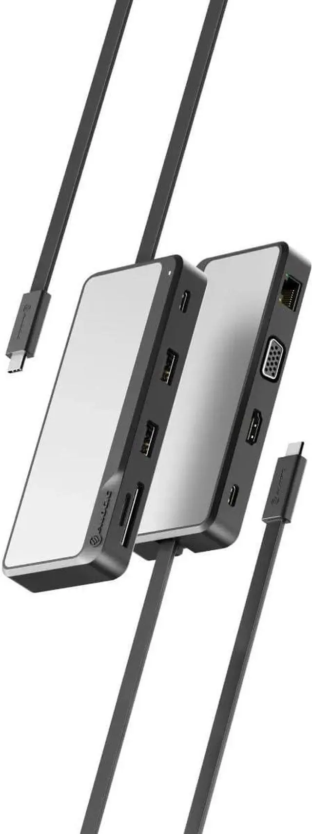 Alt view image 2 of 6 - ALOGIC Fusion Pro Tour USB-C Travel Dock, 9-in-1 USB-C Hub with 4K HDMI, VGA, Gigabit Ethernet, SD & microSD Card Reader, USB-C PD Pass-Through, USB-A & USB-C Ports for Windows & Mac