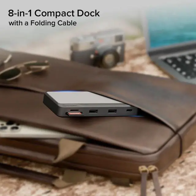 Alt view image 3 of 6 - ALOGIC Fusion Pro Tour USB-C Travel Dock, 9-in-1 USB-C Hub with 4K HDMI, VGA, Gigabit Ethernet, SD & microSD Card Reader, USB-C PD Pass-Through, USB-A & USB-C Ports for Windows & Mac