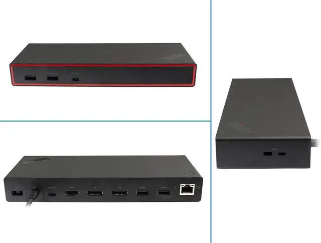 Alt view image 2 of 4 - Lenovo 40BC0135EU Original USB-C 4-Port Replicator with 135W Power Supply