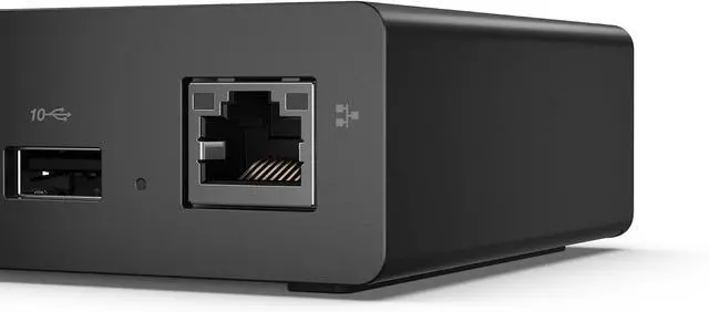 Alt view image 5 of 7 - Lenovo ThinkPad USB4 Dock 5000-100W EU - USB4 Docking Station - Black with Red Profile