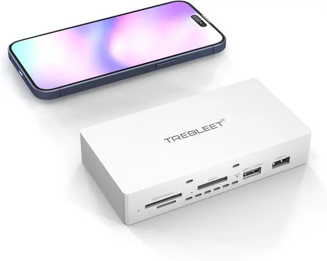 Alt view image 3 of 6 - 80Gbps USB4v2 Hub, Compatible with Thunderbolt 5, 8-in-1 Mini Dock with 7000MB/s NVMe SSD Slot, 8K@60Hz, CFexpress Type A/SD 4.0 Reader, Compatible with MacBook Pro, Windows & More