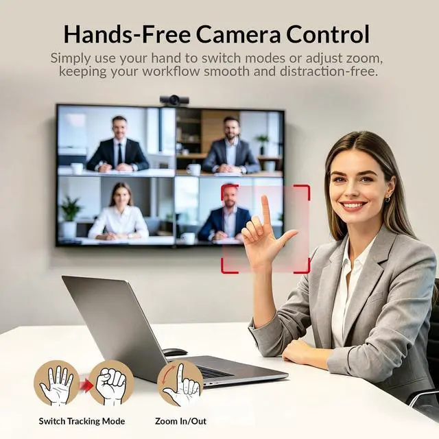Alt view image 7 of 7 - AV Access Conference Docking Station for Meeting Room Bundle with 4K Conference Room Camera, Bluetooth Conference Speakerphone