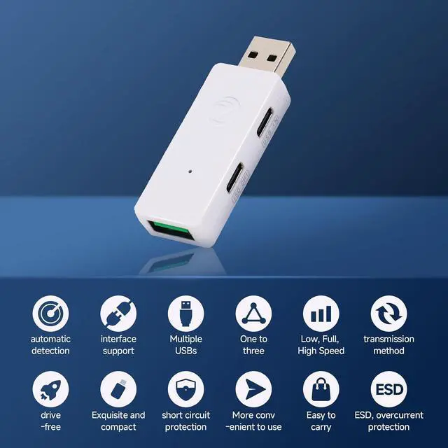 Alt view image 4 of 7 - USB Isolator USB Ground Loop Isolator Supports USB 2.0 480Mbps High Speed Isolation and 1.5MbpsFull Speed 12Mbps Isolation Optocoupler photoelectric Protection Module with Three interfaces
