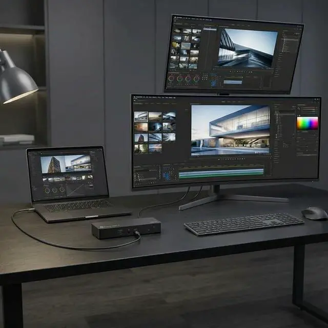 Alt view image 4 of 5 - CODi CentroT4 10-in-1 Thunderbolt 4 Docking Station 40Gbps, 96W Power Delivery, Dual 4K@60Hz or Single 8K@30Hz, HDMI 2.1, 2.5GbE Ethernet, USB-C & USB-A, USB4 & TB3 Compatible