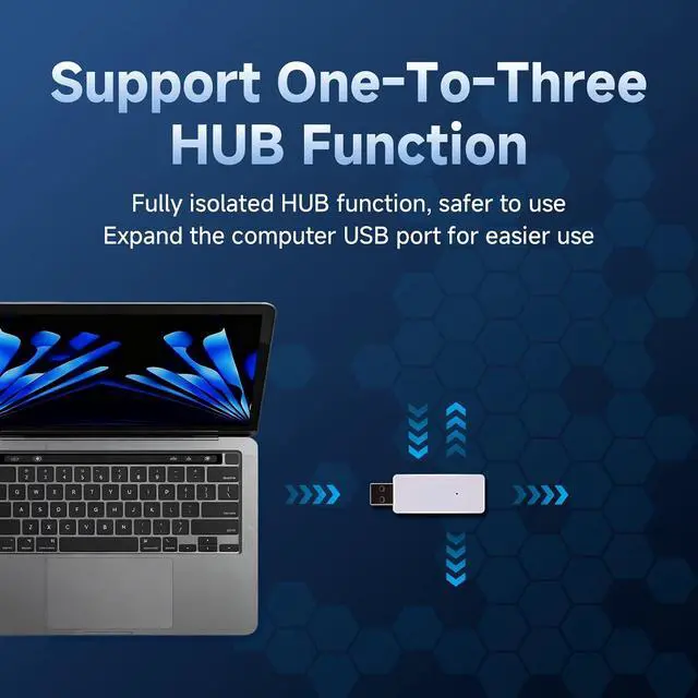 Alt view image 5 of 7 - USB Isolator USB Ground Loop Isolator Supports USB 2.0 480Mbps High Speed Isolation and 1.5MbpsFull Speed 12Mbps Isolation Optocoupler photoelectric Protection Module with Three interfaces
