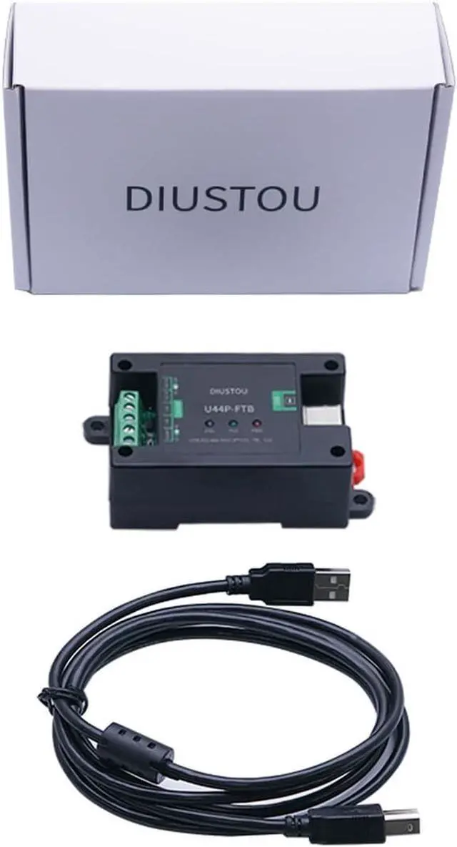 Alt view image 5 of 6 - Industrial USB to RS422 Serial Module Support RS422/485 Interface to USB with DC Power Isolation and Digital Isolator Multi-Protection ABS case DIN Rail mounting