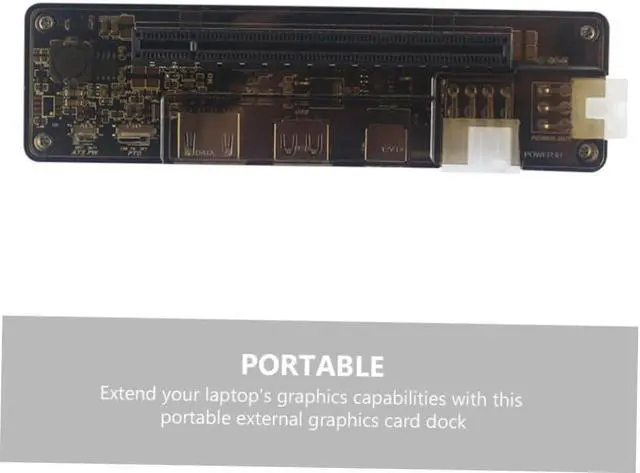Alt view image 7 of 7 - STOBOK Graphics Card Expansion Dock Video Card Laptop Docking Station External Graphics Card Dock Laptop Graphics Card Docking Station Graphics Dock Laptops Graphic Card Dock Electronic
