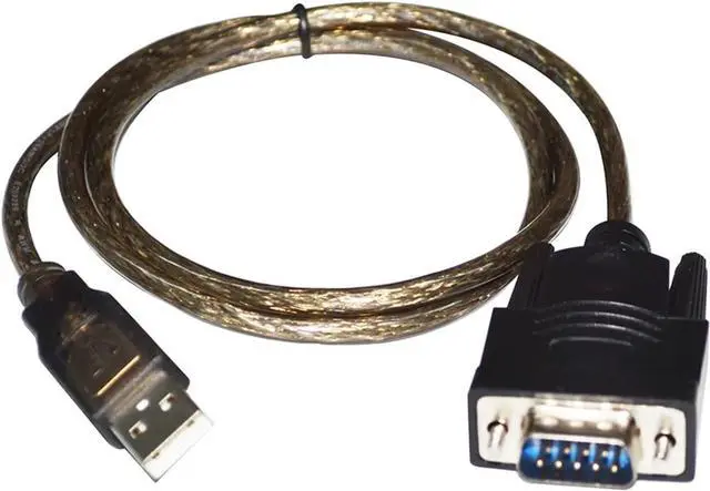 Main image of CH340 CHIP USB to RS232C D-SUB 9 PIN DB9 Male Adapter Converter Serial Communication Cable Support WIN7/8/10/CE/MAC/VISTA/LINUX(0.6m,Gray)