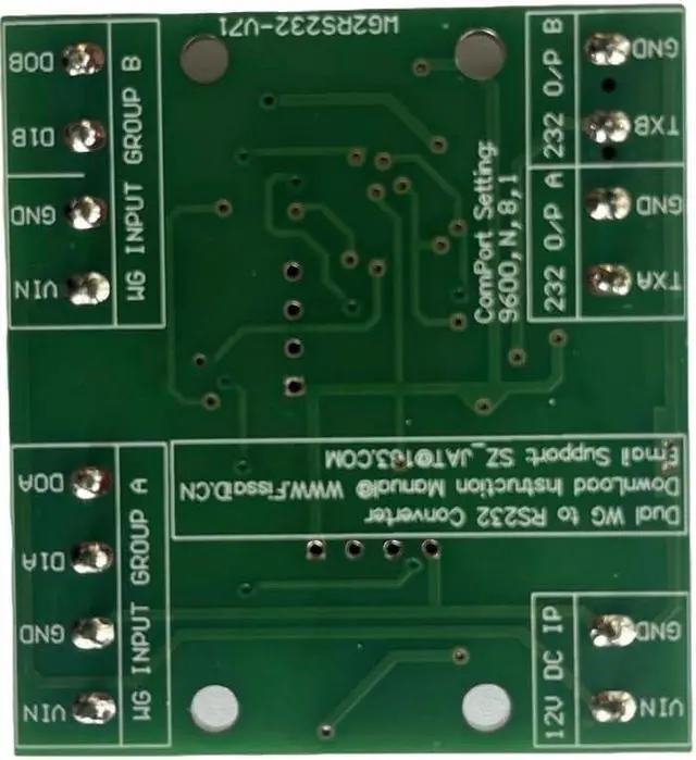 Alt view image 2 of 3 - Wiegand Converter Dual Wiegand Data to RS232 Serial Port