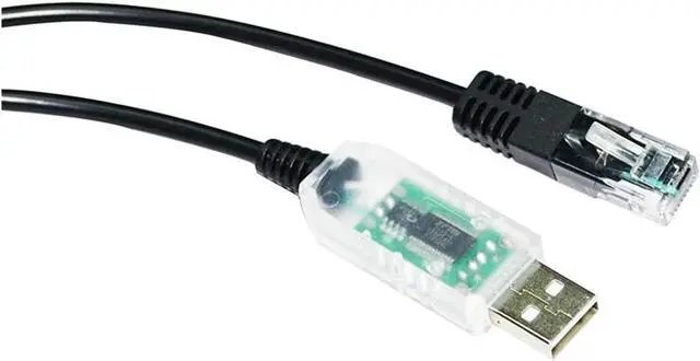 Main image of F/;TD/;1 FT232RL CHIP USB to RJ45 RS485 Converter Serial Host Communication Cable Fit Compatible D-Y-E Sun Hybrid Solar MPPT Inverter BMS to PC(3.0M,Transparent USB Case)