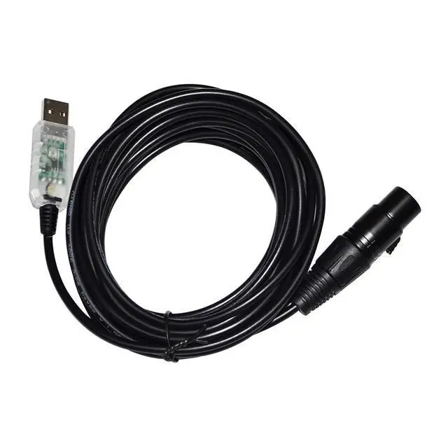 Alt view image 2 of 3 - F/;TD/;1 USB RS485 to XLR 3P Female Socket DMX512 Cable Fixture QLC Q Light Controller+ Freestyler Stage L-G-HT-I-G Controller KABLE(8M,Color D)