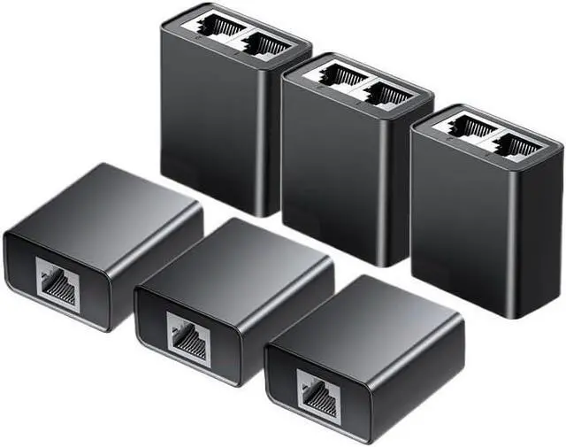 Main image of RJ45 Splitter 1 to 2 Ethernet Adapter Internet Network Cable Extender RJ45 Connector Coupler(6Pcs)