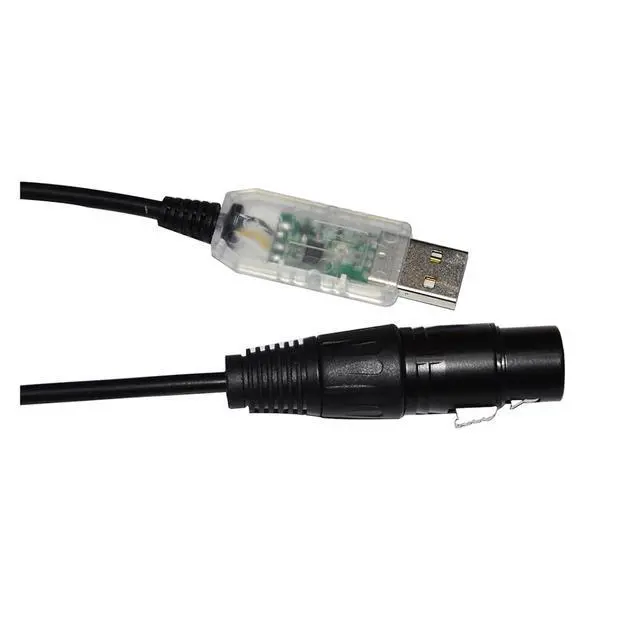Alt view image 3 of 3 - F/;TD/;1 USB RS485 to XLR 3P Female Socket DMX512 Cable Fixture QLC Q Light Controller+ Freestyler Stage L-G-HT-I-G Controller KABLE(8M,Color D)