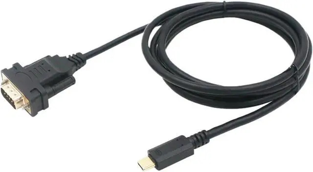 Alt view image 2 of 7 - USB C TYPE to DB9 RS232 Serial Adapter Converter Cable 6ft Support
