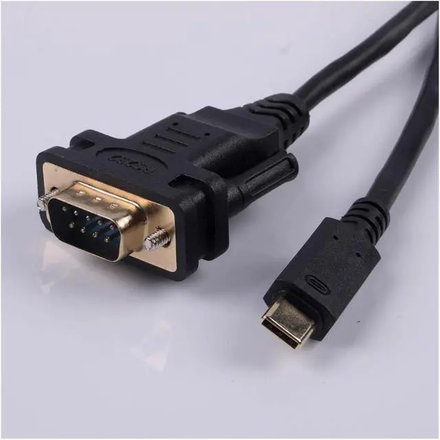Alt view image 5 of 7 - USB C TYPE to DB9 RS232 Serial Adapter Converter Cable 6ft Support