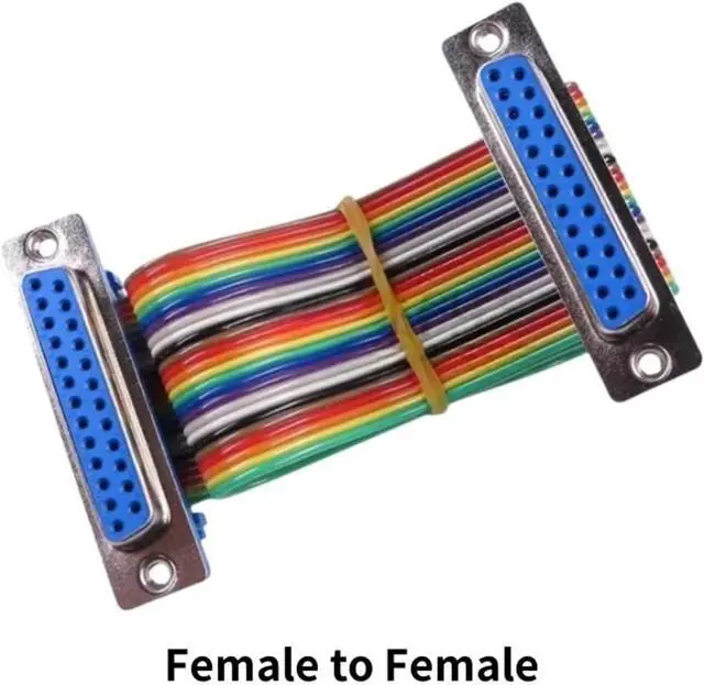 Alt view image 2 of 4 - 1pcs D-SUB DB9 DB15 DB25 DB37 9 15 25 37Pin Male Female Cable D-SUD Serial Port Connector Adapter RS232 COM Extension(DB37,Female to Female_100CM)