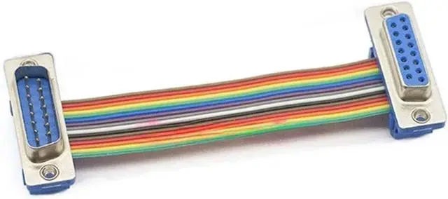 Alt view image 4 of 6 - 1pcs DB9 DB15 DB25 DB37 DIDC 9 15 25 37Pin Male Female Cable Serial Port Connector Adapter RS232 COM Extension(DB15,Male to Female_90CM)
