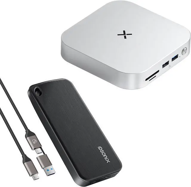 Main image of iDsonix Mac mini M4 Dock with Portable SSD 1TB External Hard Drive