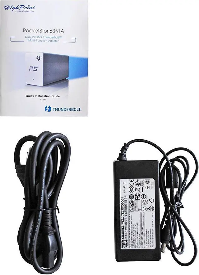 Alt view image 3 of 4 - HighPoint RocketStor 6351A Thunderbolt 2 I/O Dock without cable