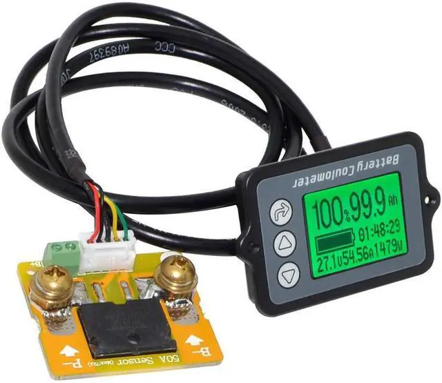 Alt view image 4 of 6 - Stayhome 1pcs TK15 DC 8V-80V 50A Battery Coulometer Professional Precision Vehicle Battery Tester Electric Quantity Display Monitor