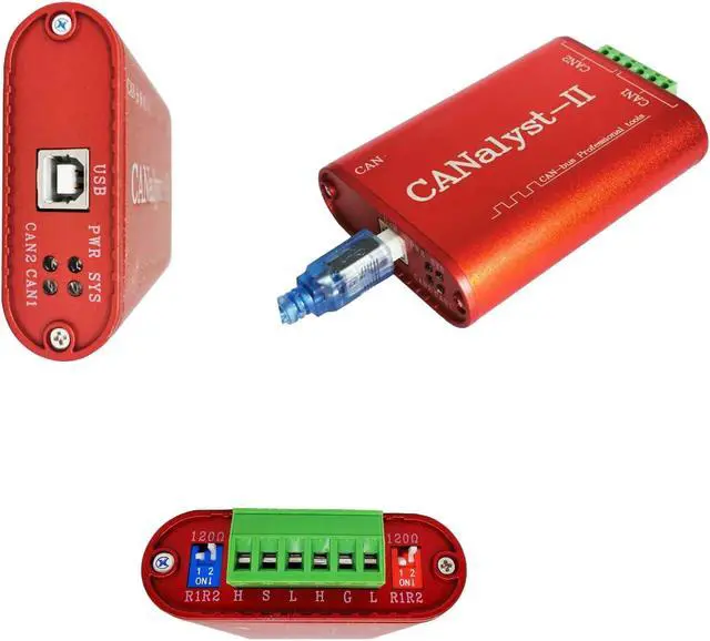 Alt view image 6 of 7 - USB to CAN Adapter Dual-Channel CAN Analyzer with OBD Adapter