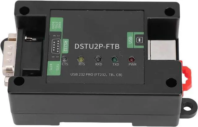 Main image of Diydeg Serial Converter Module, USB to RS232 PRO Serial Adapter Module with Rail DB9 Male USB B Connector, Integrated Power Isolation