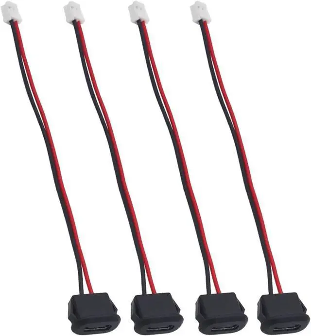 Alt view image 4 of 7 - 1-10Pcs USB-C Connector Type-C to PH 2.0 Direct Compression Female Base USB Socket High Current Fast Charging Jack | White,10 Pcs