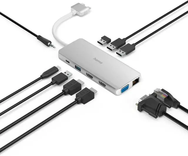 Alt view image 3 of 7 - Hama USB-C Docking Station Connect2Mac (00200133)