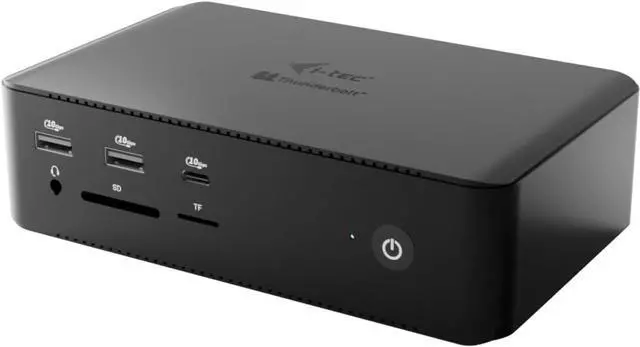 Main image of i-tec Thunderbolt 5 Quattro Display Laptop Docking Station - 2 x Thunderbolt 5 Ports, 2 x HDMI 2.0, 5 x USB, 2.5 GLAN