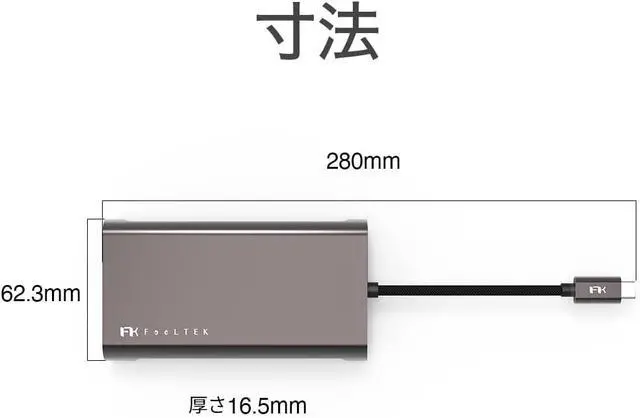 Alt view image 7 of 7 - Mega-Dock 11 in 1 USB-C Hub USB-C PD up to 100W, Thunderbolt 3 Data Transfer, HDMI 4K Video, Dual Card Reader Slot, Supports HDMI x 2, VGA, 1 x VGA, 1 x VGA, Triple Display Mode, Supports HDMI