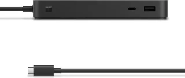 Alt view image 3 of 6 - Microsoft Surface Thunderbolt 4 Dock, High-Speed USB4 Hub with Dual 4K 60Hz Monitor Support, 96W Power Delivery, Multi-Device Compatibility, 5 USB Ports, Ethernet, Black