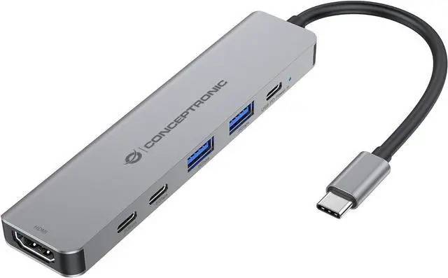 Alt view image 2 of 5 - Conceptronic DONN33G 6-in-1 USB 3.2 Gen