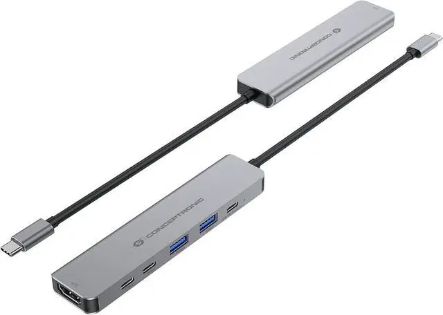 Alt view image 3 of 5 - Conceptronic DONN33G 6-in-1 USB 3.2 Gen