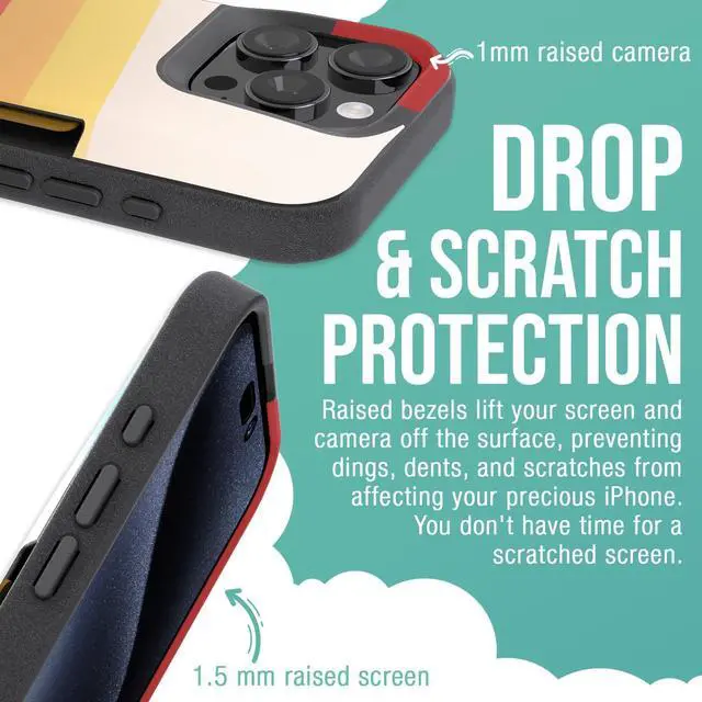 Alt view image 4 of 7 - Smartish iPhone 16 Pro Wallet Case + USB C Lightning Cable Combo - 6 Foot Fabric Wrapped Fast Charging Cable + Hidden Card Slot Cover Compatible with Apple iPhone 16 Pro