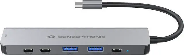 Alt view image 4 of 5 - Conceptronic DONN33G 6-in-1 USB 3.2 Gen