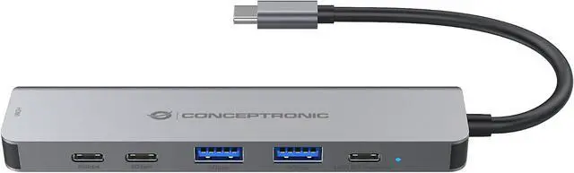 Alt view image 5 of 5 - Conceptronic DONN33G 6-in-1 USB 3.2 Gen