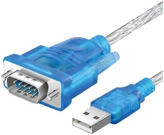 Main image of USB 2.0 to RS232 DB9 9Pin Male Female Serial Converter Adapter Cable COM Port Cord for 10/7/8/98/2000 PC Computer(1.8m,USB to RS232 Male)