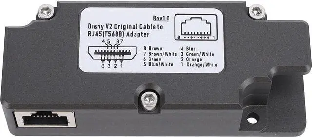 Alt view image 3 of 7 - Dishy V2 to RJ45 Adapter, Heavy Duty Aluminum Ethernet Adapter for Seamless Network Connection on the Go
