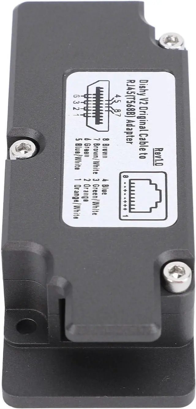 Main image of Dishy V2 to RJ45 Adapter, Heavy Duty Aluminum Ethernet Adapter for Seamless Network Connection on the Go