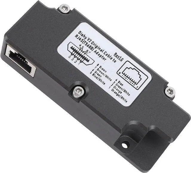 Alt view image 6 of 7 - Dishy V2 to RJ45 Adapter, Heavy Duty Aluminum Ethernet Adapter for Seamless Network Connection on the Go