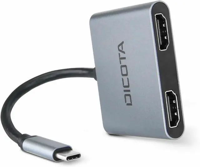 Alt view image 3 of 6 - Dicota USB C 100W Multi Display Docking Station - Grey