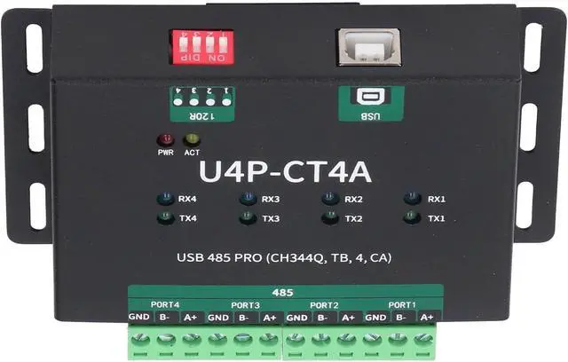 Alt view image 3 of 7 - Industrial Grade USB to 4 Way RS485 Converter Adapter Module, Sturdy Design Converter for Stable Data Transmission
