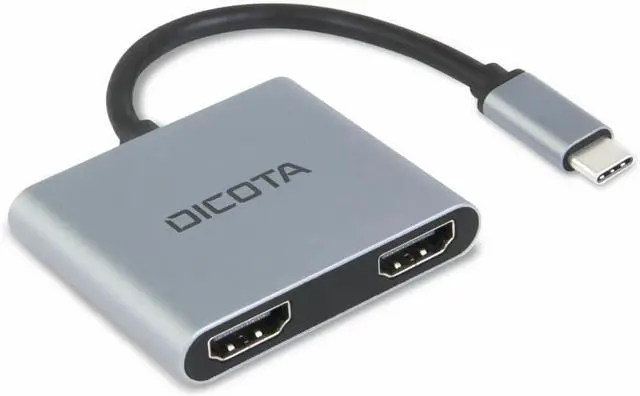 Alt view image 6 of 6 - Dicota USB C 100W Multi Display Docking Station - Grey