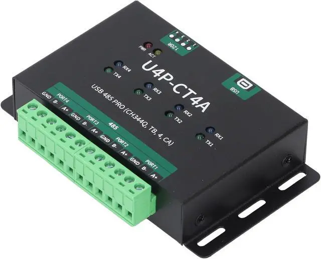 Alt view image 4 of 7 - Industrial Grade USB to 4 Way RS485 Converter Adapter Module, Sturdy Design Converter for Stable Data Transmission
