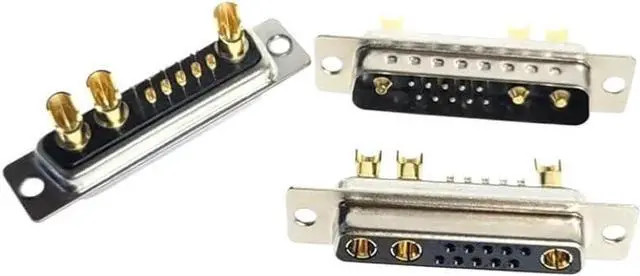 Main image of DB Plug 13W3 30A Gold Plated Male/Female High Current Connector D-SUB Adapter Solder Type 13Pin Plug Socket(13W3 Male Plug)